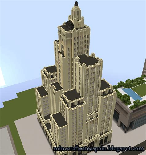 Replica Minecraft Bank Of America Building By Minecrafteatebuilder On