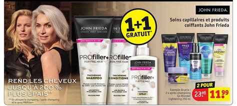 Promo Soins Capillaires Et Produits Coiffants John Frieda Chez Kruidvat