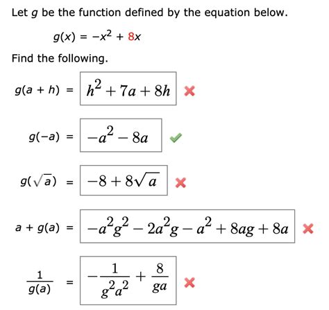 Solved Let G Be The Function Defined By The Equation Below