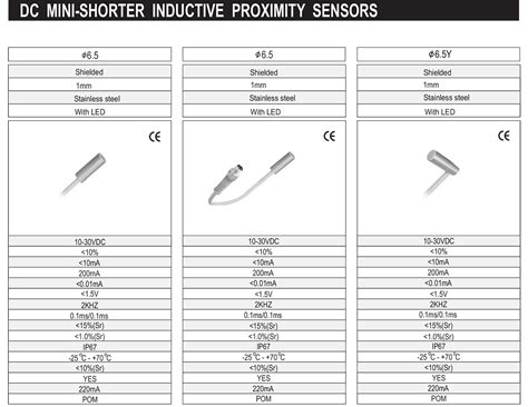 6 5mm Diameter DC Mini Shorter Inductive Proximity Sensor Inductive