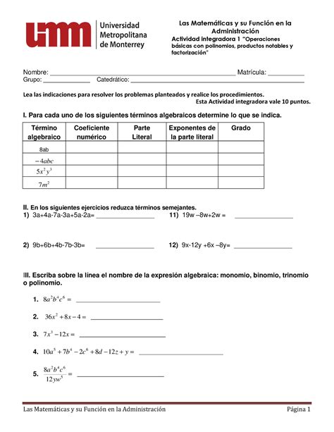 Laboratorio Integrador Mfa Las Matemticas Y Su Funci N En La