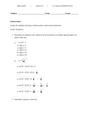 Tarea 5 1 docx MATH 2050 MÓDULO 5 5 1 TAREA CONJUNTO A Nombre