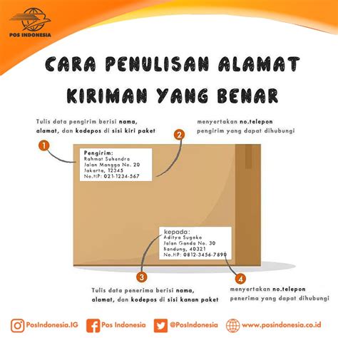 menulis alamat paket kantor pos   penulisan alamat surat