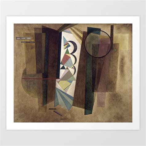 Development In Brown 1933 By Wassily Kandinsky Art Print By High