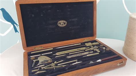 Vintage German Drafting Tools Set Instruments Eo Richter And Co Etsy