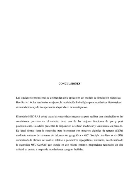 Aplicación del modelo de simulacion hidráulica hec ras PDF