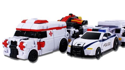 또봇 닥 쎈 경찰차 구급차 로봇 트레일러 변신Tobot Doc Ssen Transform police car