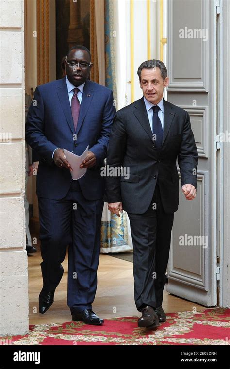 Senegals Neuer Pr Sident Macky Sall Und Der Franz Sische Pr Sident