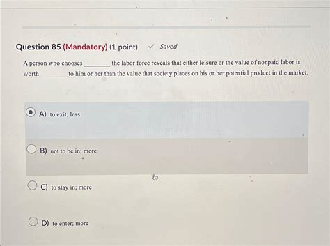 Solved Question Mandatory Point Saveda Person Chegg