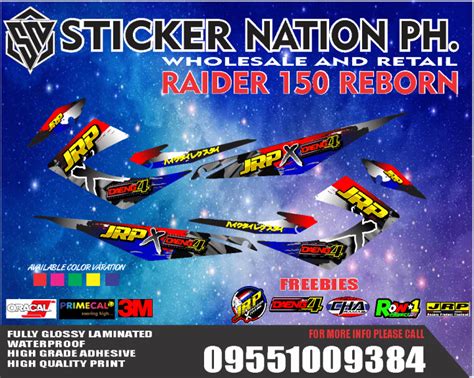 Suzuki Raider Reborn Sticker Decals Lazada Ph