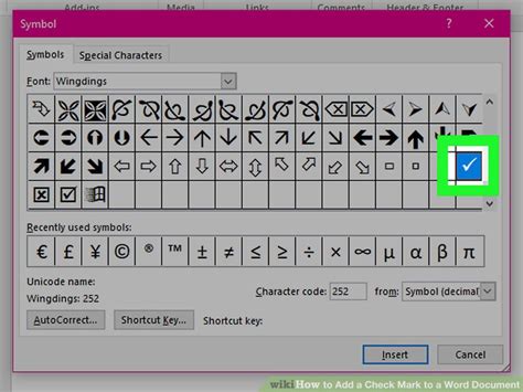 4 Ways To Add A Check Mark To A Word Document Wikihow