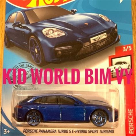 freeship Xe mô hình Hot Wheels basic Porsche Panamera Turbo S E Hybrid Sport Turismo GHF