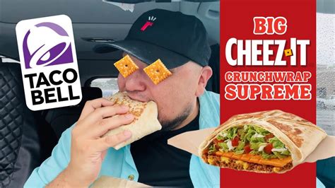 Taco Bell Big Cheez It Crunchwrap Supreme 🧀🔥🛎️ Taste Test Review Youtube