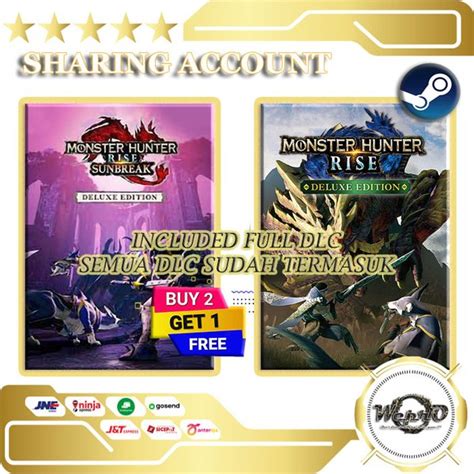 Jual MONSTER HUNTER RISE DELUXE 2022 ALL DLC CD GAME PC GAMING