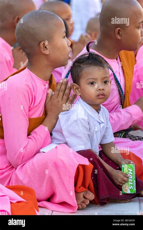 Burmese Nuns Praying Hi Res Stock Photography And Images Alamy