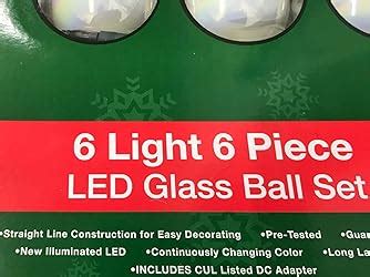 Amazon Kurt Adler Ul Mm Led Glass Ball Light Set Light