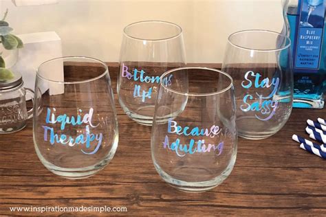 DIY Sassy Wine Glasses - Inspiration Made Simple