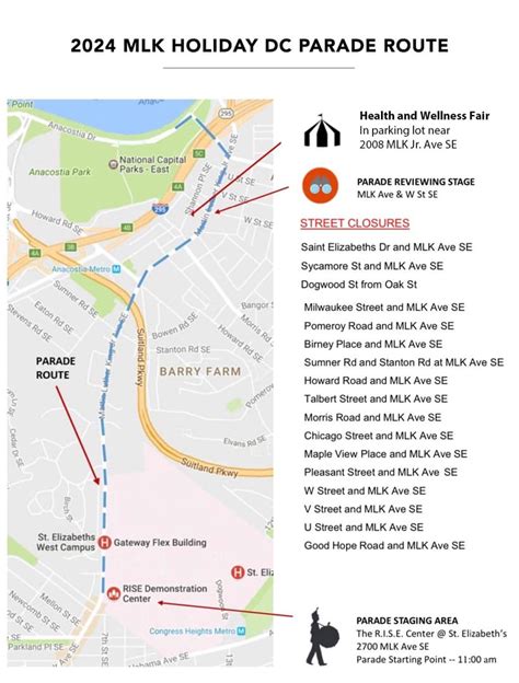 Mlk 2024 Parade Map Tine Elbertina