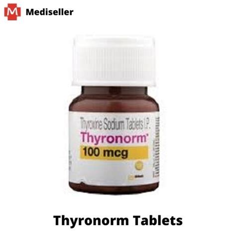 Thyronorm Thyroxinelevothyroxine 100mcg Tablet Thyroid Medicine