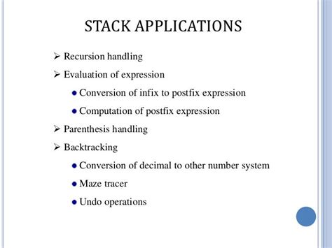 Stack data structure