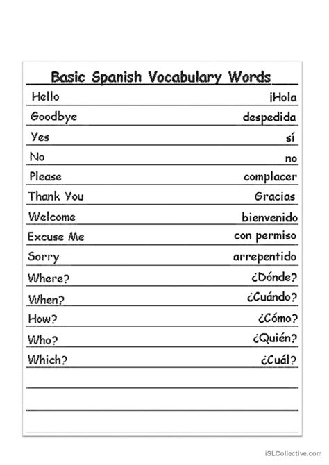 Español Repaso Español Ele Hojas De Trabajo Pdf And Doc