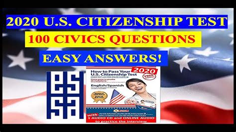 US Citizenship Naturalization Test 2020 OFFICIAL 100 TEST QUESTIONS