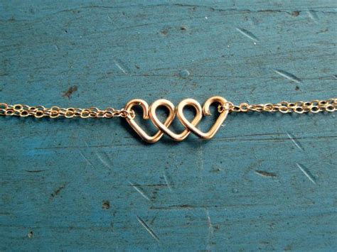 Infinite Love Heart Infinity Bracelet Rose Gold Or Gold Friendship