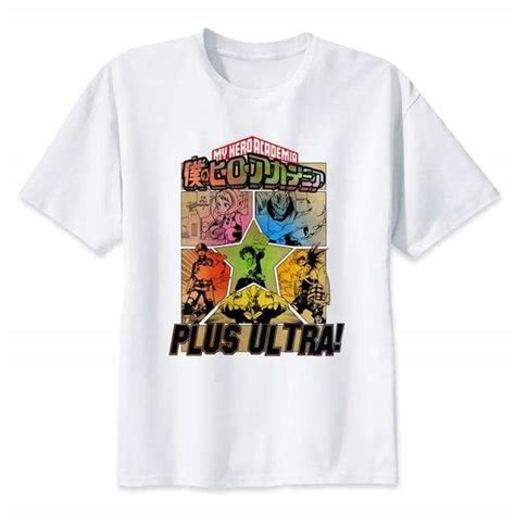 T Shirt My Hero Academia Plus Ultra Mha Manga Plan Te