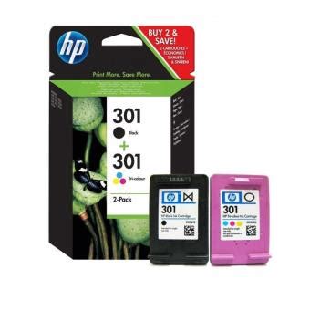 Cartouche D Encre HP Pack 301 Noir 3 Couleurs Cartouche D Encre