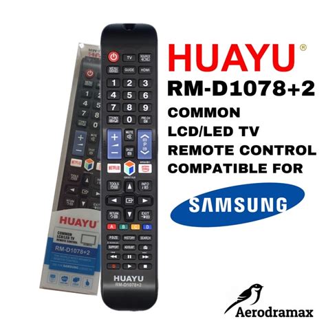 Huayu Common Lcd Led Tv Remote Control Rm D1078 2 Samsung Shopee Malaysia