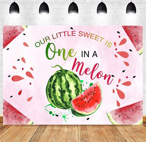 Buy Sensfun Watermelon Theme One In A Melon Party Backdrop X Ft Happy