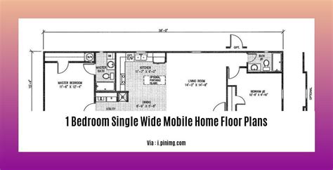 Design Ideas for Efficient and Cozy 1 Bedroom Single Wide Mobile Home ...