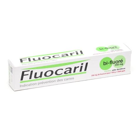 Fluocaril Bi Fluoré 250 mg pâte dentifrice menthe Prévention caries