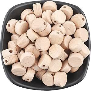 Amazon co jp Promise Babe ウッドビーズ mm 個 木製ビーズ 無塗装 ハンドメイド 手作り素材 手芸材料