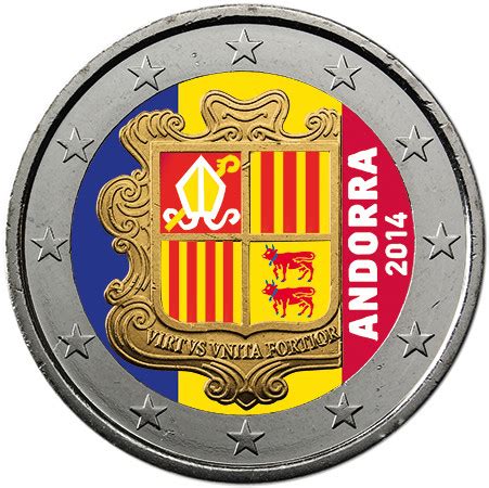 Euro Münze Andorra 2014 2 Euro Kursmünze