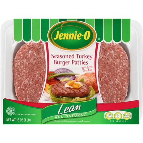 Jennie O Lean Lean All Natural Seasoned Turkey Burger Patties Food Library Shibboleth