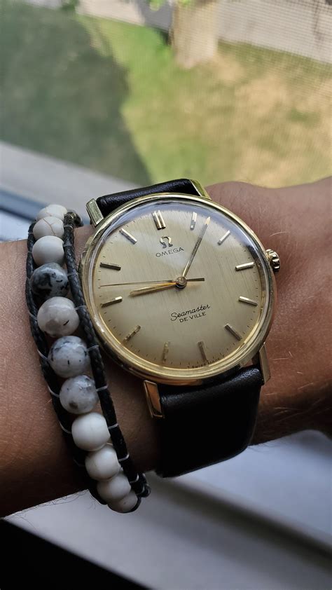 Wts Vintage Omega Seamaster Deville 14k Gold Capped 60s Watch R