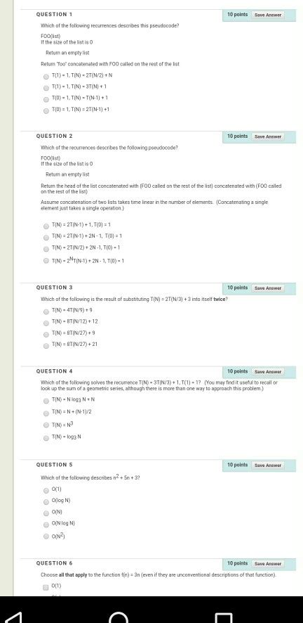 Solved Question Points Save Answer Which Of The Chegg