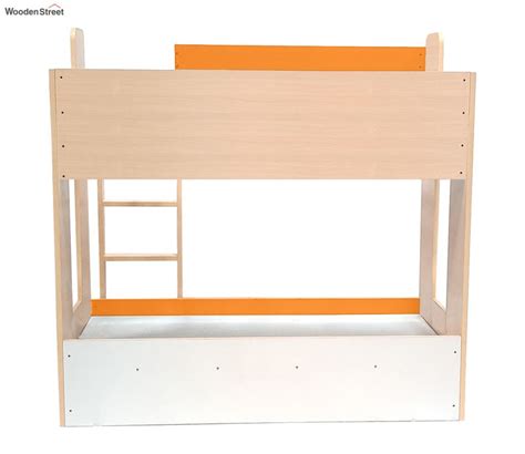 Buy Flexi Double Decker Bunk Bed With Ladder Orange At 25 Off Online Wooden Street