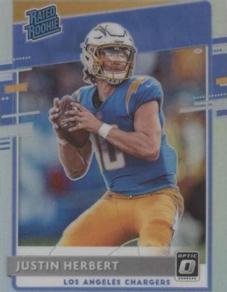 2020 Panini Donruss Optic Rated Rookies Holo Prizm 153 Justin