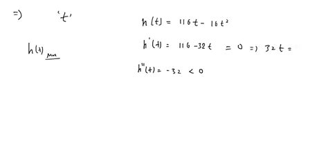 Solved A Ball Is Thrown Vertically Upward After T Seconds Its Height