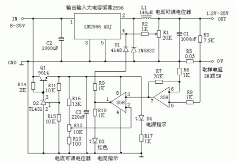 Lm2596可调电压恒流输出电路原理图与pcb文件 Ad格式 电源论坛