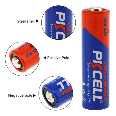 PKCell 5 Pack A23 23A 12V Alkaline Battery Alkaline A23G A23S GP23AE