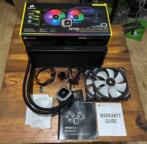 Corsair H115i Rgb Platinum Aio Liquid Cooler 280mm Computers And Tech Parts And Accessories