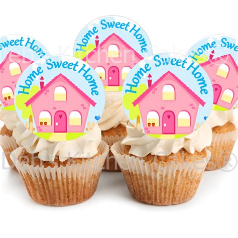 Personalised New Home Cupcake Toppers Cm X Debs Kitchen Cakes