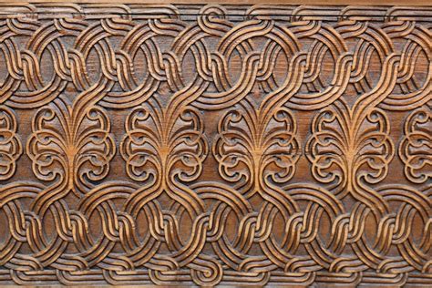 Premium Photo Old Georgian Wood Carving Ornament Style