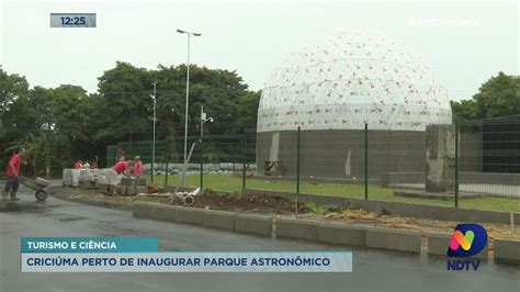 Criciúma planeja inauguração do Parque Astronômico para dia 6 de