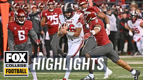 Utah Vs Washington State Highlights CFB On FOX YouTube