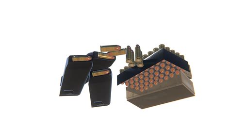 3d Model 9mm Ammo Pack Vr Ar Low Poly Cgtrader