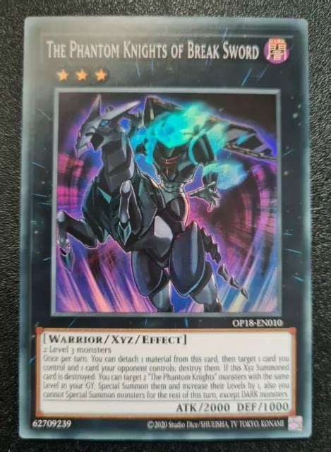 The Phantom Knights Of Break Sword Yu Gi Oh Op En Super Rare Eur